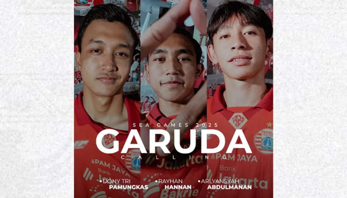 Inilah 3 pemain Persija yang dipanggil Timnas U-22 Dony Tri Pamungkas, Rayhan Hannan, dan Arliansyah Abdulmanan. Simak profil, jadwal TC, dan harapan Indra Sjafri untuk mereka di SEA Games 2025. (Sumber: Instagram/@persija)
