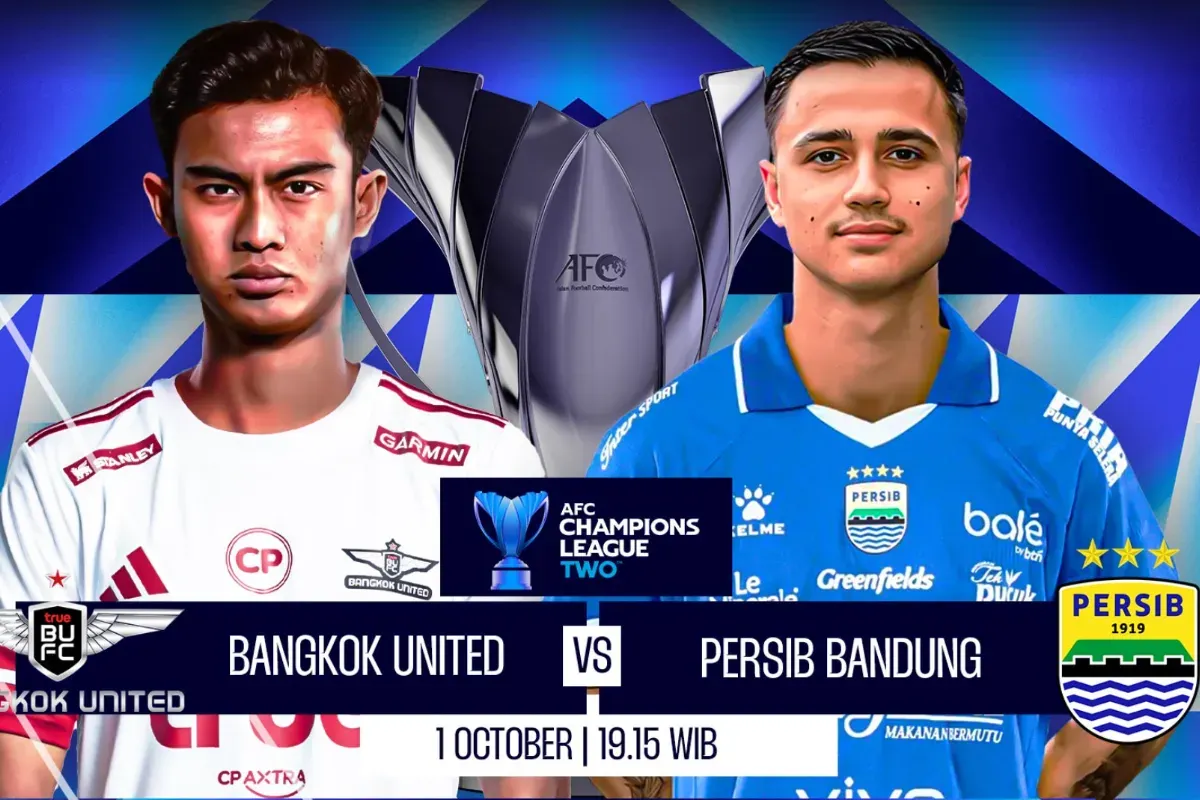 Ilustrasi link live streaming ACL Two antara Bangkok United vs Persib Bandung. (Sumber: Vision +)