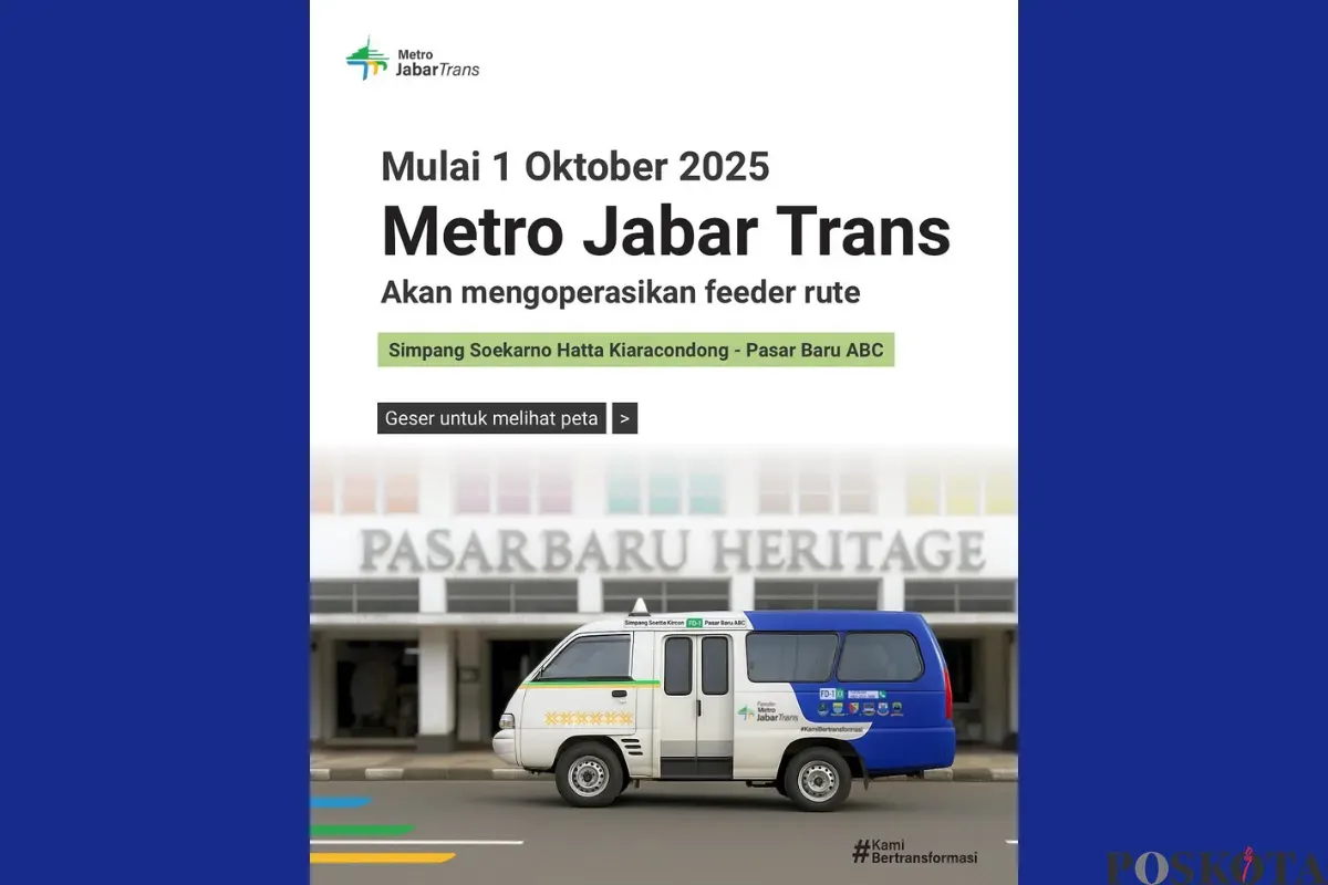 Rute Angkot Feeder Metro Jabar Trans Terbaru di Bandung, Gratis Sampai Tanggal 8 Oktober 2025 (Sumber: Instagram/brt.metrojabartrans)