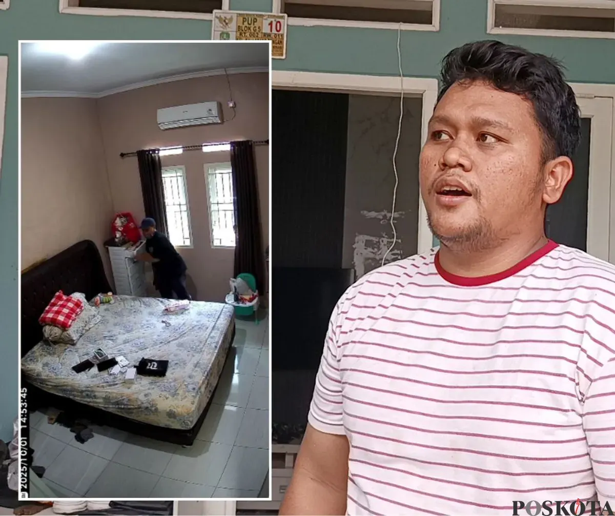 Agam, 31 tahun, korban pembobolan rumah di Perumahan Pondok Ungu Permai, Bekasi Utara, yang pelakunya terekam kamera CCTV. (Sumber: POSKOTA | Foto: Nurpini Aulia Rapika/Istimewa)