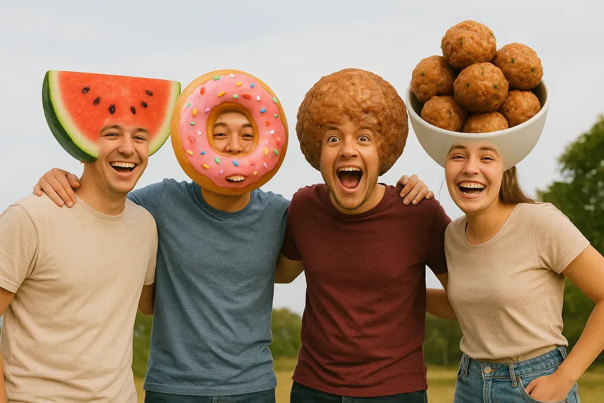 Prompt edit foto lucu bersama sahabat di Gemini AI (Sumber: AI)