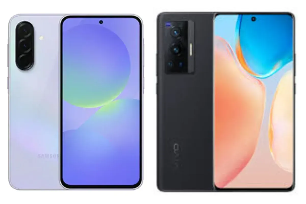 Smartphone Galaxy F36 5G dan Vivo V70 Lite (Sumber: Samsung dan Vivo)