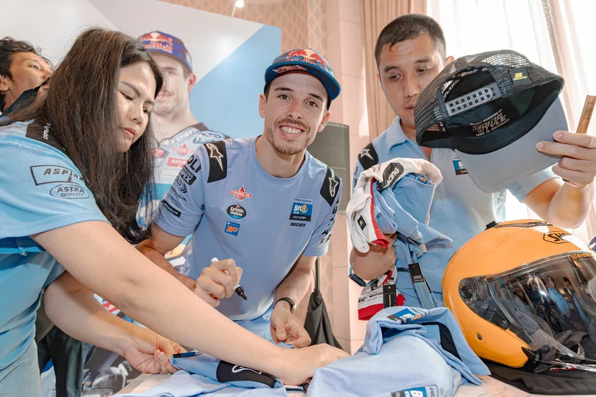 Brand otomotif lokal Indonesia, Aspira tampil di MotoGP sebagai sponsor. (Sumber: Aspira)