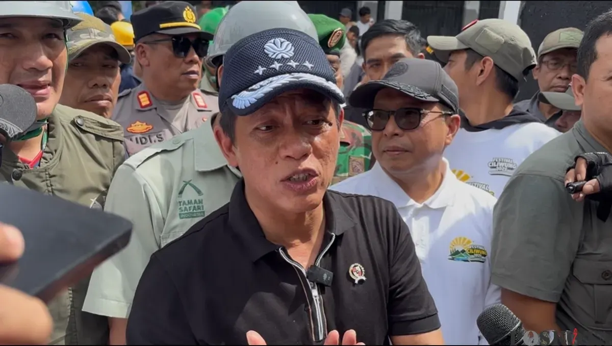 Menteri Lingkungan Hidup mencabut sanksi KSO di kawasan Puncak, Kabupaten Bogor. (Sumber: Poskota/Giffar Rivana)