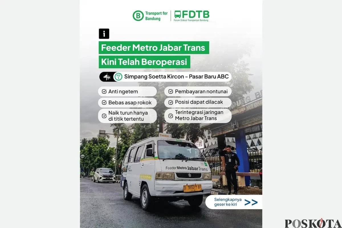 Feeder Metro Jabar Trans Mulai Beroperasi, Gratis Selama Masa Uji Coba (Sumber: Instagram/transportforbandung)