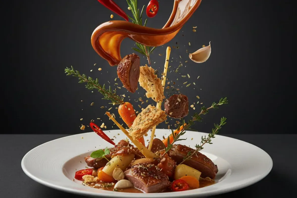 Ilustrasi buat foto makanan menggunakan Gemini AI. (Sumber: Poskota/Gemini AI)