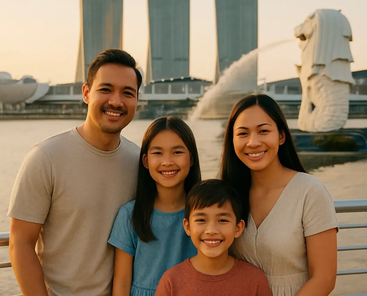 Prompt Gemini AI edit foto di SIngapura (Sumber: AI)