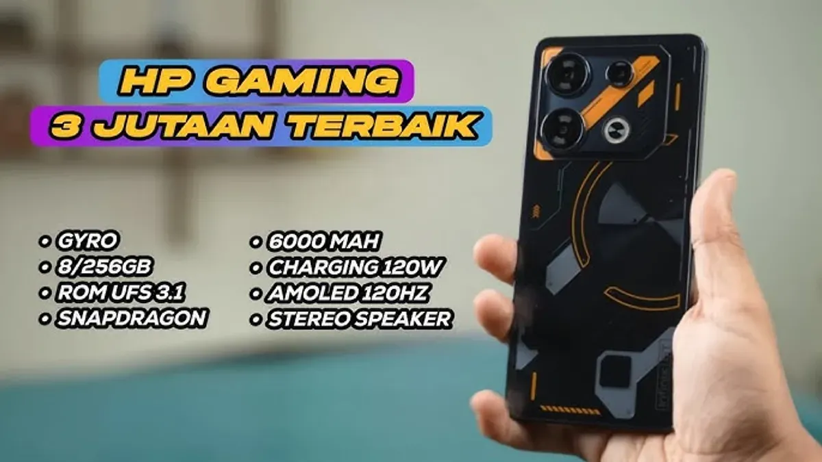 Contoh HP gaming 3 jutaan dengan layar 120 Hz yang mulus dan performa tangguh. (Sumber: Youtube/@EstechIN)