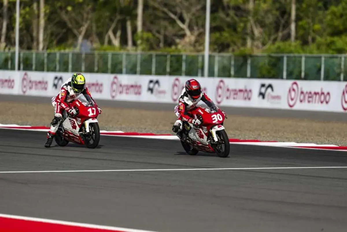 Pembalap muda Indonesia bersaing di Asia Talent Cup 2025 Mandalika. (Sumber: Honda)