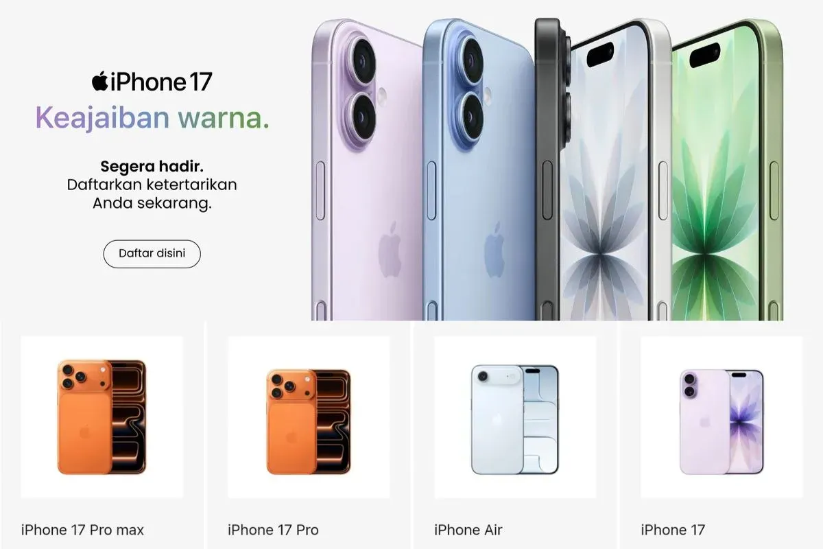 iPhone 17 series segera dijual di Indonesia. (Sumber: Digimap)