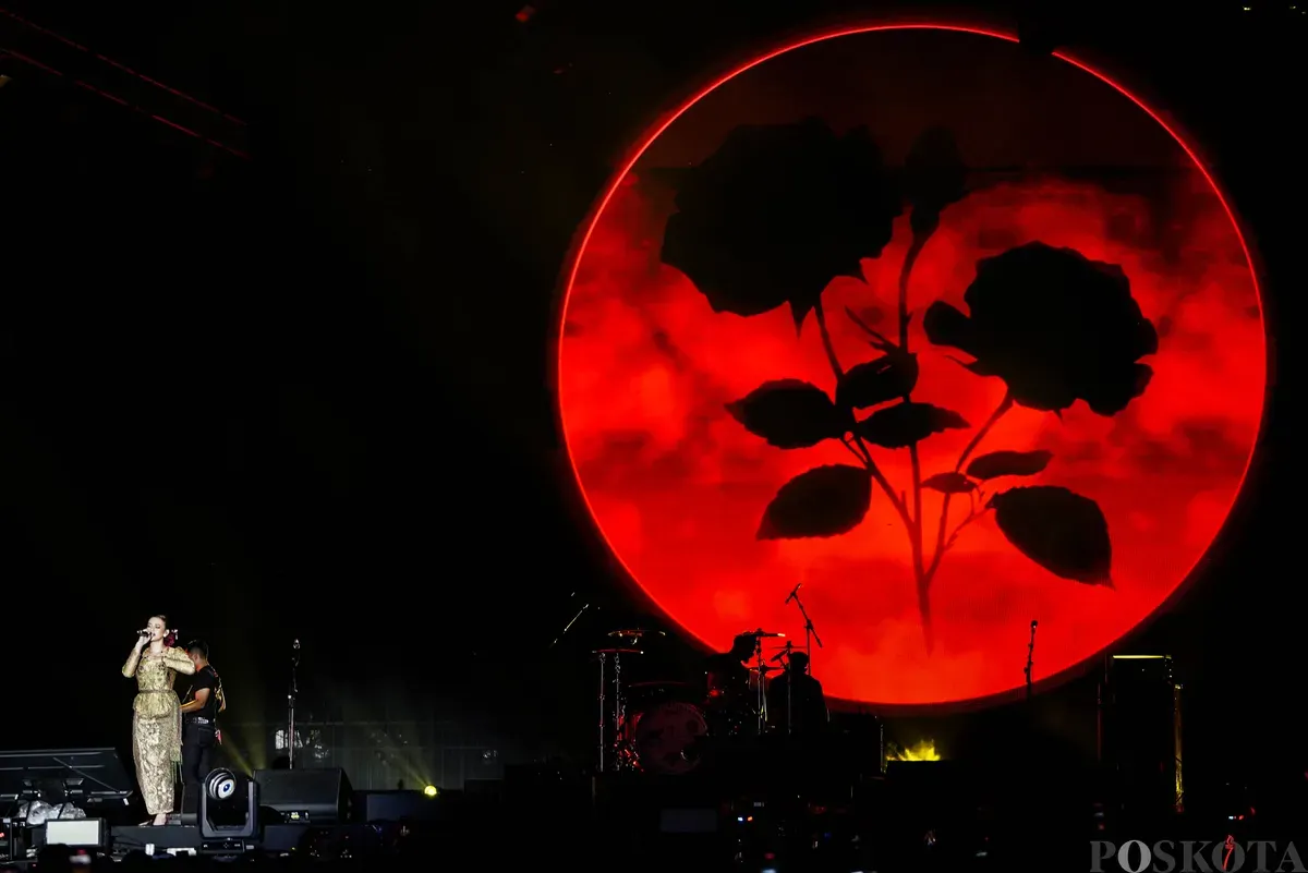 Grup musik Superman Is Dead meramaikan Synchronize Fest 2025 di Gambir Expo Kemayoran, Jakarta, Minggu, 5 Oktober 2025. (Sumber: Poskota/Bilal Nugraha Ginanjar)