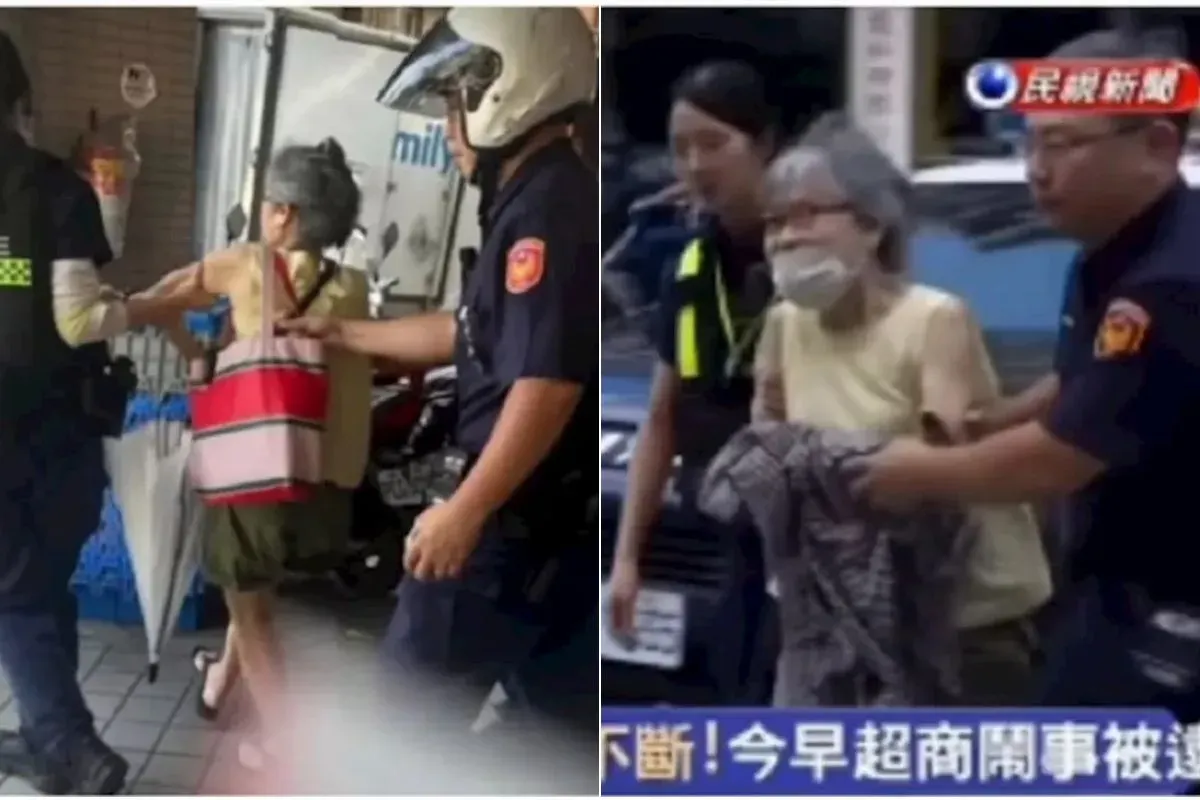 Seorang nenek berusia 73 tahun ditangkap di MRT, ternyata punya catatan 23 kasus kriminal. (Sumber: Instagram)