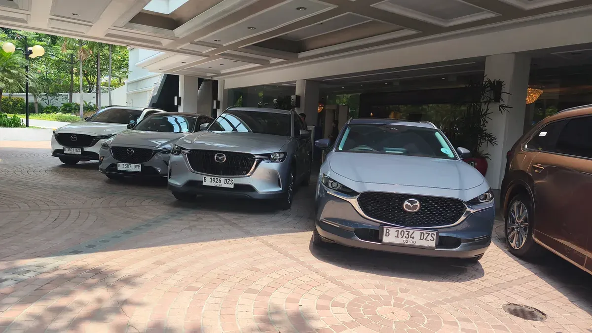 Mazda Indonesia kembali turunkan target penjualan 2025 jadi 3.500 unit. (Sumber: Poskota/Erwan Hartawan)