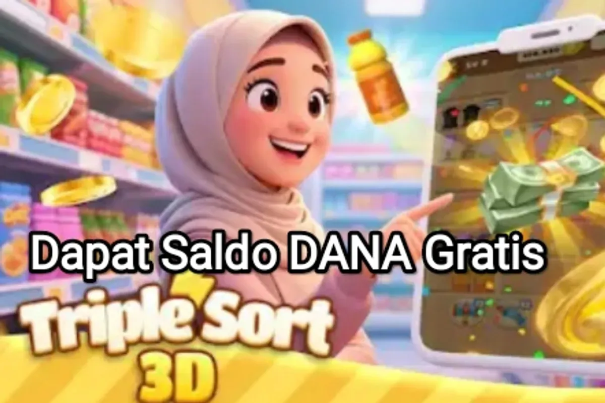 Game penghasil saldo DANA gratis Triple Sort 3D. (Sumber: Play Store)