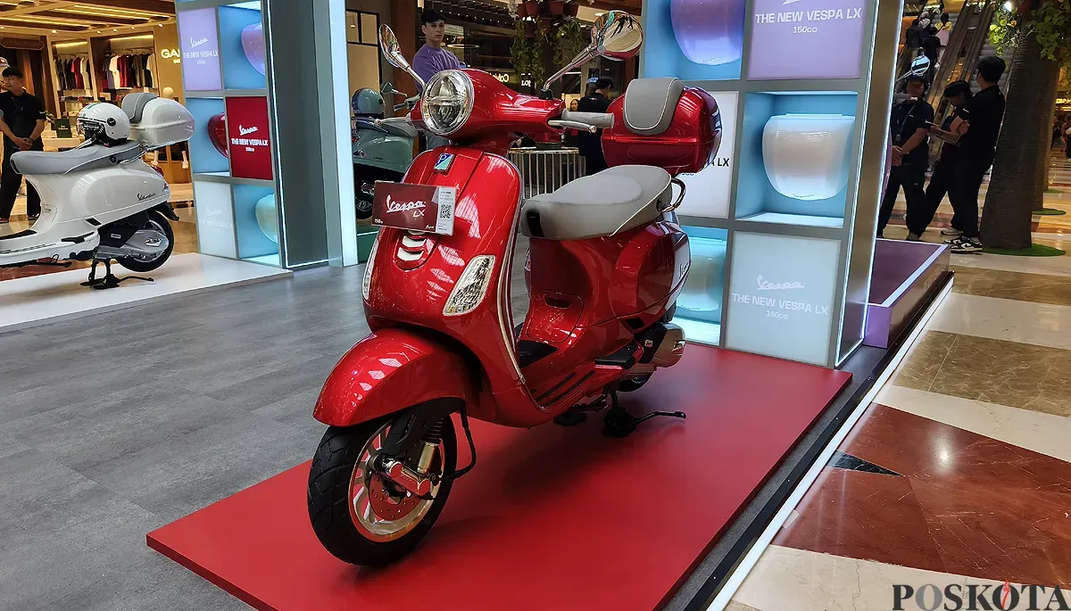 PT Piaggio Indonesia menggantikan Vespa LX 125 dengan LX 150. (Sumber: POSKOTA | Foto: Erwan Hartawan)