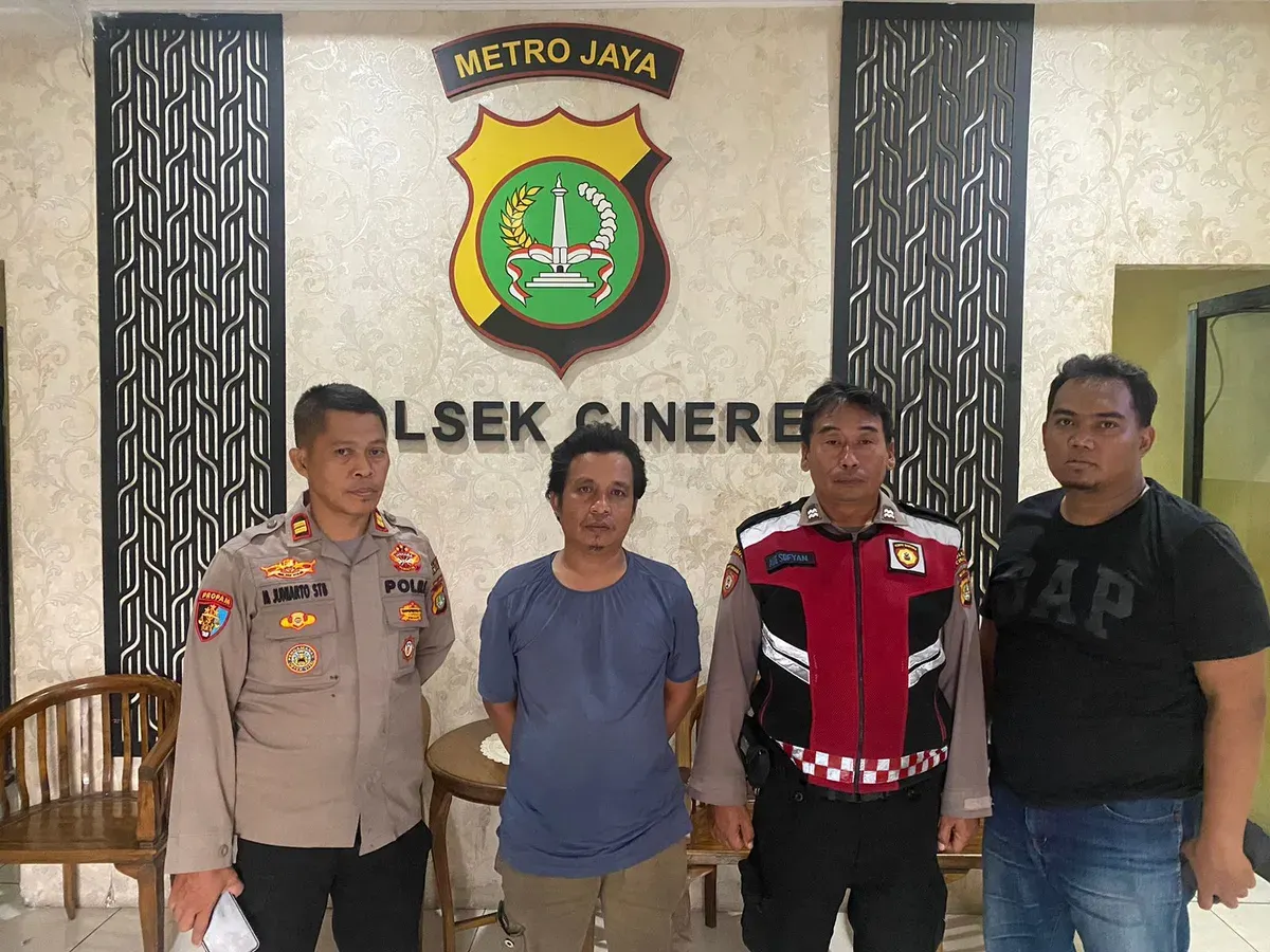 Polsek Cinere berhasil meringkus pelaku DPO Kasus kekerasan Seksual Polda Jawa Barat. (Sumber: Polsek Cinere)
