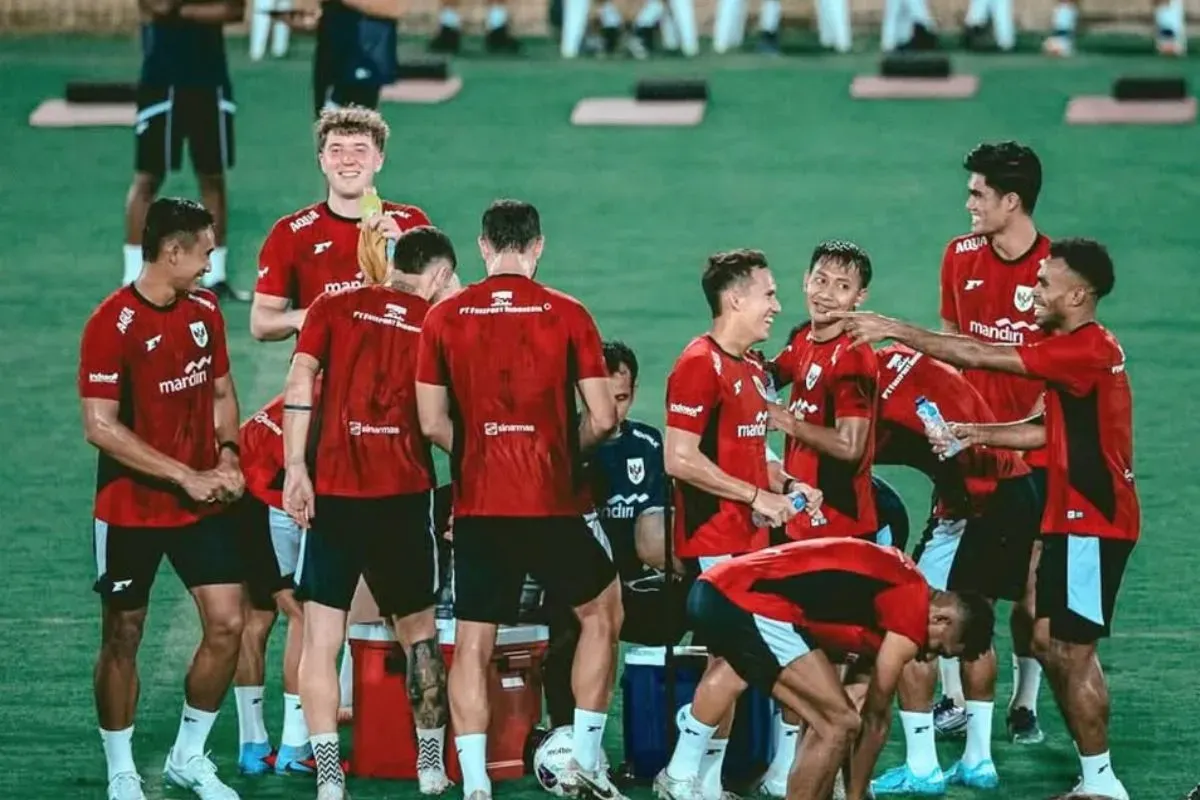 Potret latihan Timnas Indonesia di Arab Saudi. (Sumber: Instagram/@seaasiagoal)