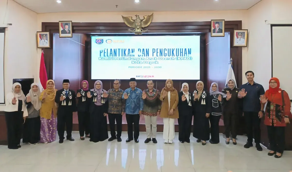 Wali Kota Depok Supian Suri bersama para pengurus KPAD. (Sumber: Istimewa)