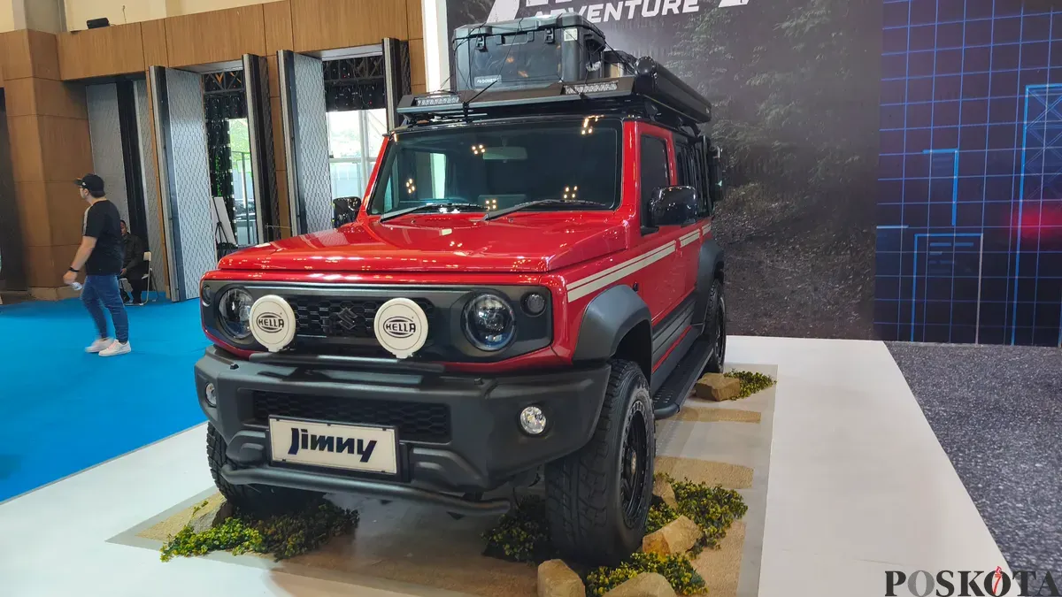 Suzuki memamerkan mobil modifikasi di ajang Indonesia Modification Expo (IMX) 2025 di ICE BSD, Tangerang. (Sumber: Poskota/Erwan Hartawan)
