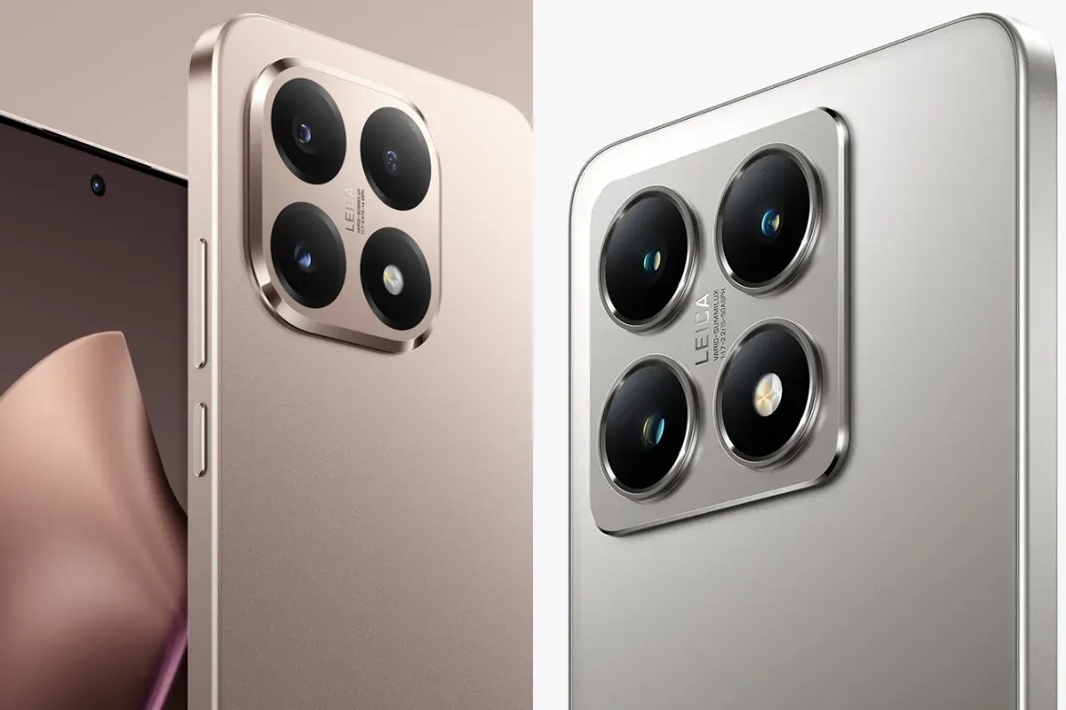 Ilustrasi perbandingan ponsel Xiaomi 14 T dan Xiaomi 15 T. (Sumber: Xiaomi)