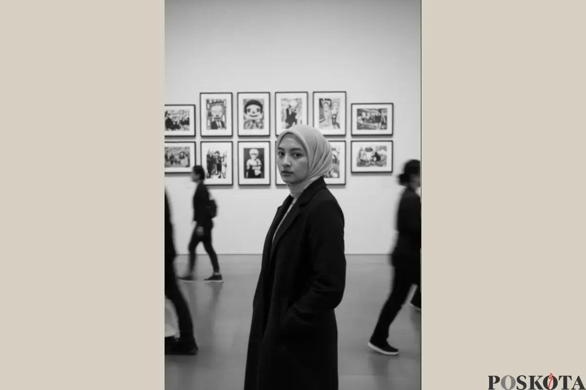Cara Edit Foto di Art Gallery Pakai Gemini AI (Sumber: TikTok/dewiisuper)