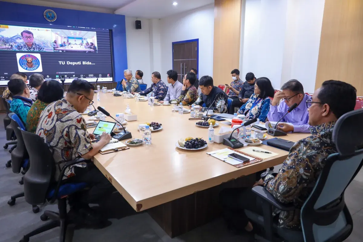 Suasana pemaparan hasil Studi Kualitatif Budaya dan Kriminologis di 14 lokasi rawan narkoba yang digelar di Gedung BNN, Jakarta. Kegiatan ini merupakan bagian dari kerja sama penelitian antara BNN dan UI. (Sumber: Biro Humas dan Protokol BNN)
