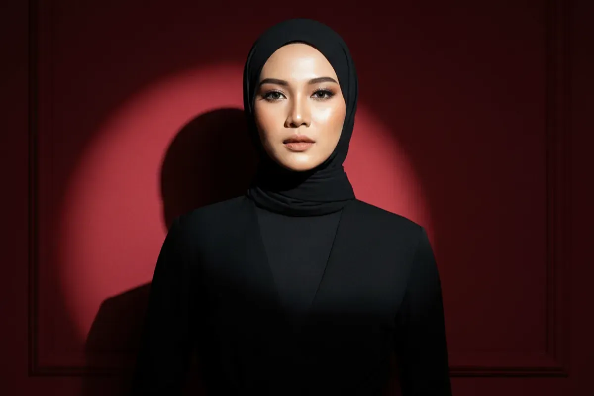 Hasil edit foto edgy dan elegan pakai prompt Gemini AI. (Sumber: Gemini AI)