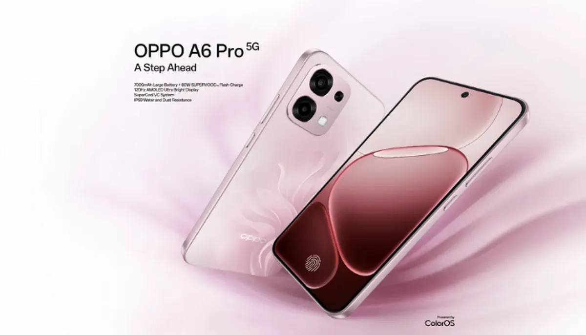 OPPO A6 Pro 5G dengan sertifikasi militer, ketahanan air maksimal, dan fast charging 80W. Telusuri selengkapnya. (Sumber: oppo.com)