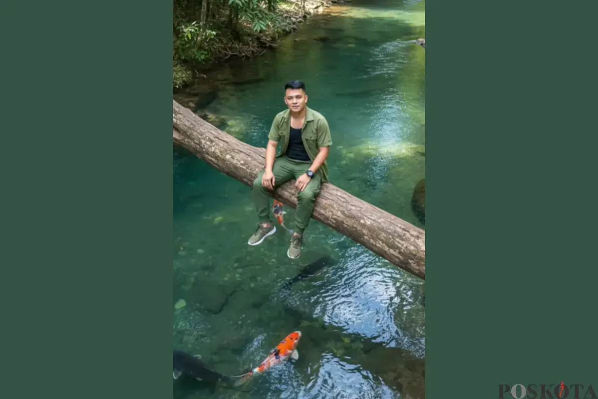 Prompt Gemini AI untuk Edit Foto di Alam, Super Realistis dan Cepat (Sumber: TikTok/komadiatas)