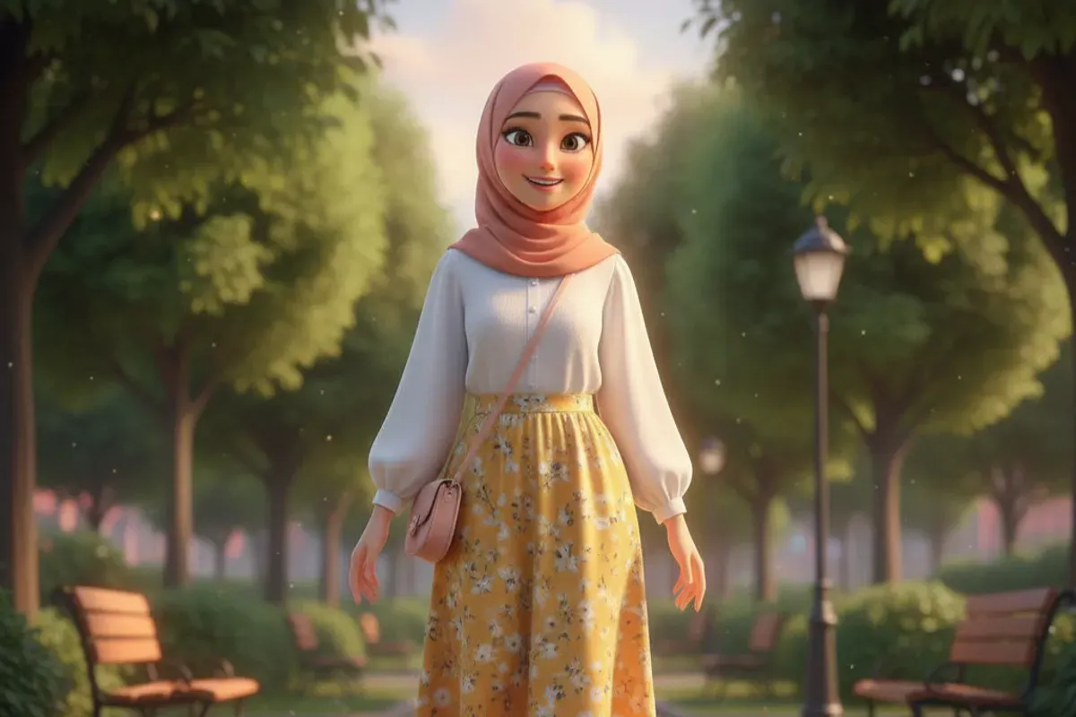 Hasil edit foto 3D ala film animasi Pixar pakai Prompt Gemini AI. (Sumber: Gemini AI)