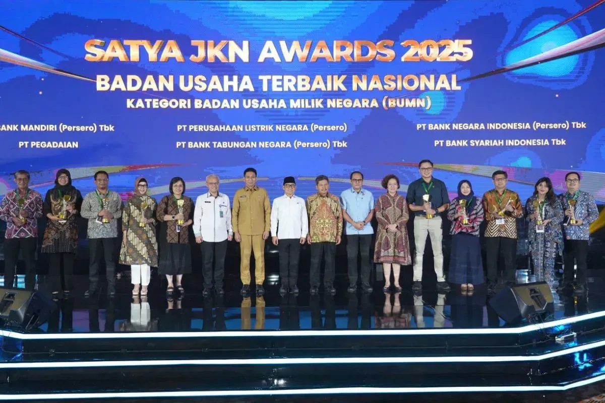 BPJS Kesehatan memberikan apresiasi kepada 110 badan usaha yang dinilai paling berkomitmen dalam memenuhi kewajiban dalam Program JKN, Selasa, 14 Oktober 2025. (Sumber: Dok. BPJS)