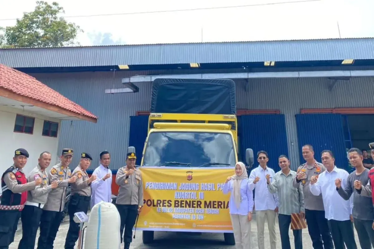 Bulog Cabang Takengon menyerap 10 ton jagung hasil panen petani di Kabupaten Bener Meriah, Aceh, Senin, 13 Oktober 2025. (Sumber: Instagram/@bulogtakengon)