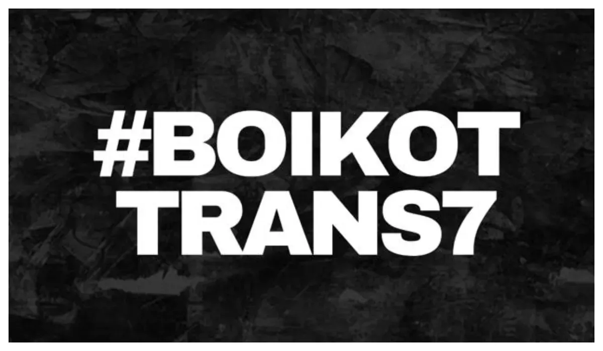 Tagar Boikot Trans7 mendada trending di platform X (Twitter) dan TikTok, pada Selasa, 14 Oktober 2025. (Sumber: X/@Muhtadiy_)
