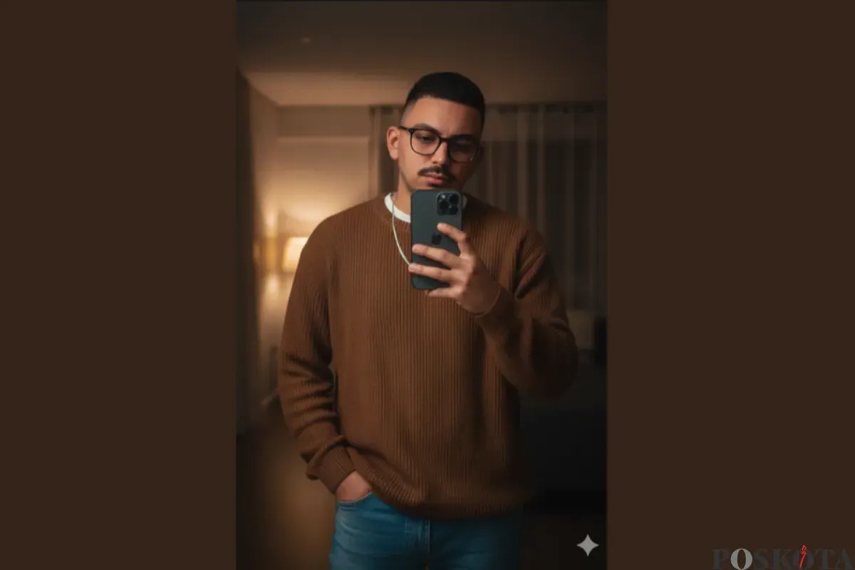 Edit Foto ala Mirror Selfie dengan Hasil Realistis Pakai Gemini AI (Sumber: TikTok/@silvattoof,)
