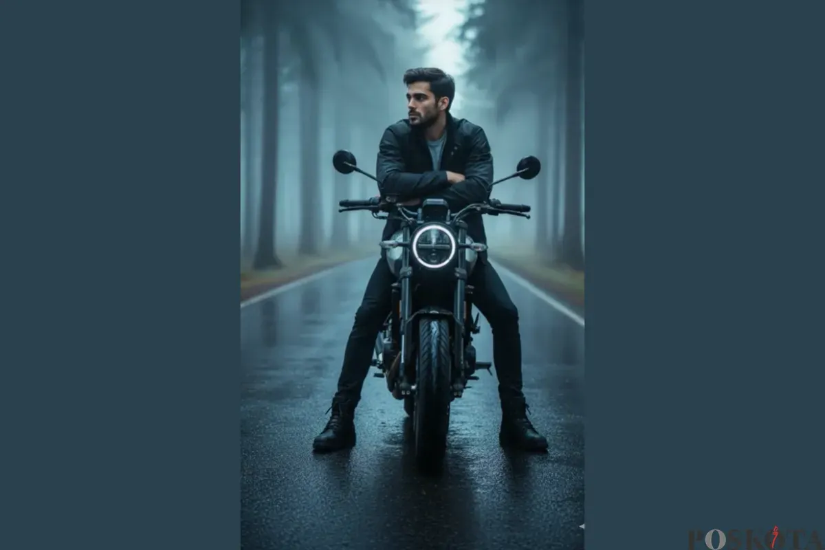 Edit Foto di Motor Tengah Hutan Pakai Gemini AI, Hasilnya Realistis dan Keren (Sumber: TikTok/jadkurabi)