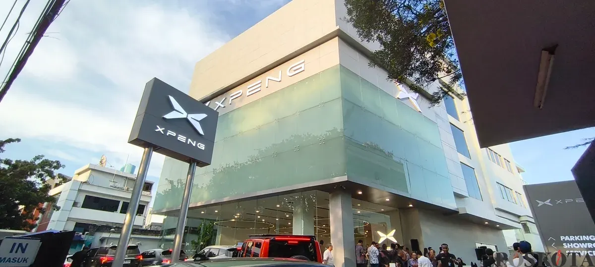 XPENG resmi membuka dealer flagship terbesar di Indonesia, berlokasi di Pondok Indah. (Sumber: POSKOTA | Foto: Erwan Hartawan)