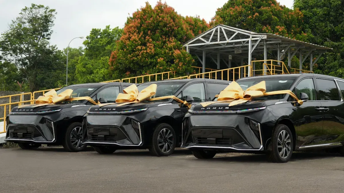 MAXUS produksi MPV listrik MIFA 7 dan MIFA 9 di Indonesia dengan TKDN 40 persen, dukung transisi menuju era mobilitas hijau. (Sumber: Maxus)