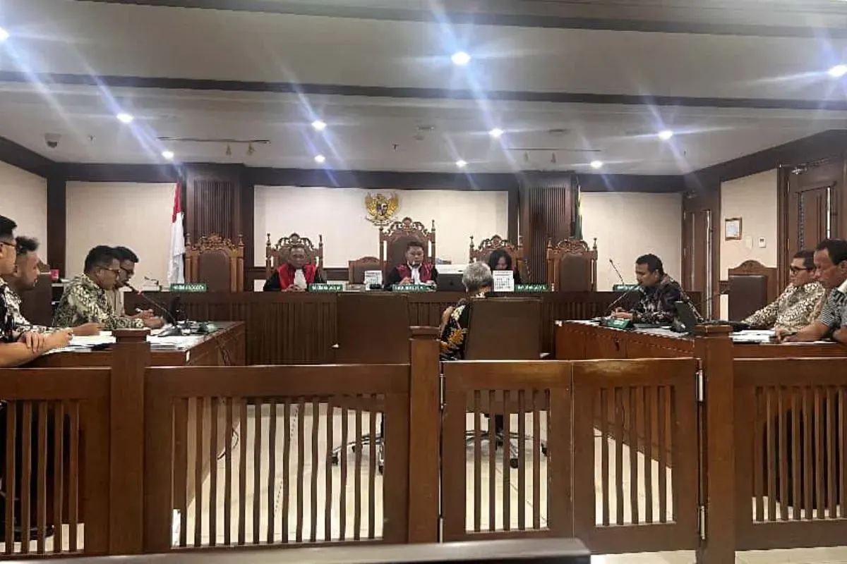 Saksi ahli Anwar Borahima saat sidang lanjutan di Pengadilan Negeri (PN) Jakarta Pusat, Selasa, 14 Oktober 2025. (Sumber: Dok. Humas PPKGBK)