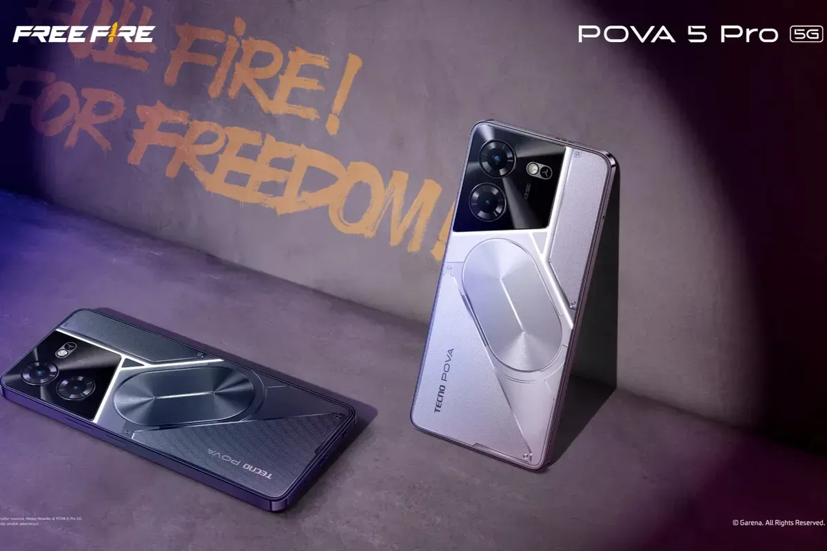 Spesifikasi Tecno POVA 5 yang merupakan salah satu Hp gaming murah. (Sumber: Garena)