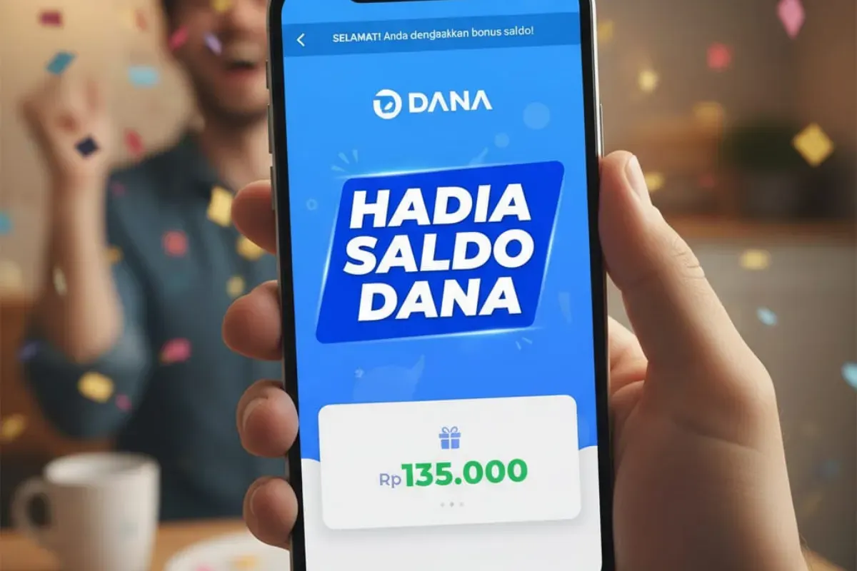 Ilustrasi dapat saldo DANA gratis dari aplikasi penghasil uang. (Sumber: Poskota/Gemini AI)