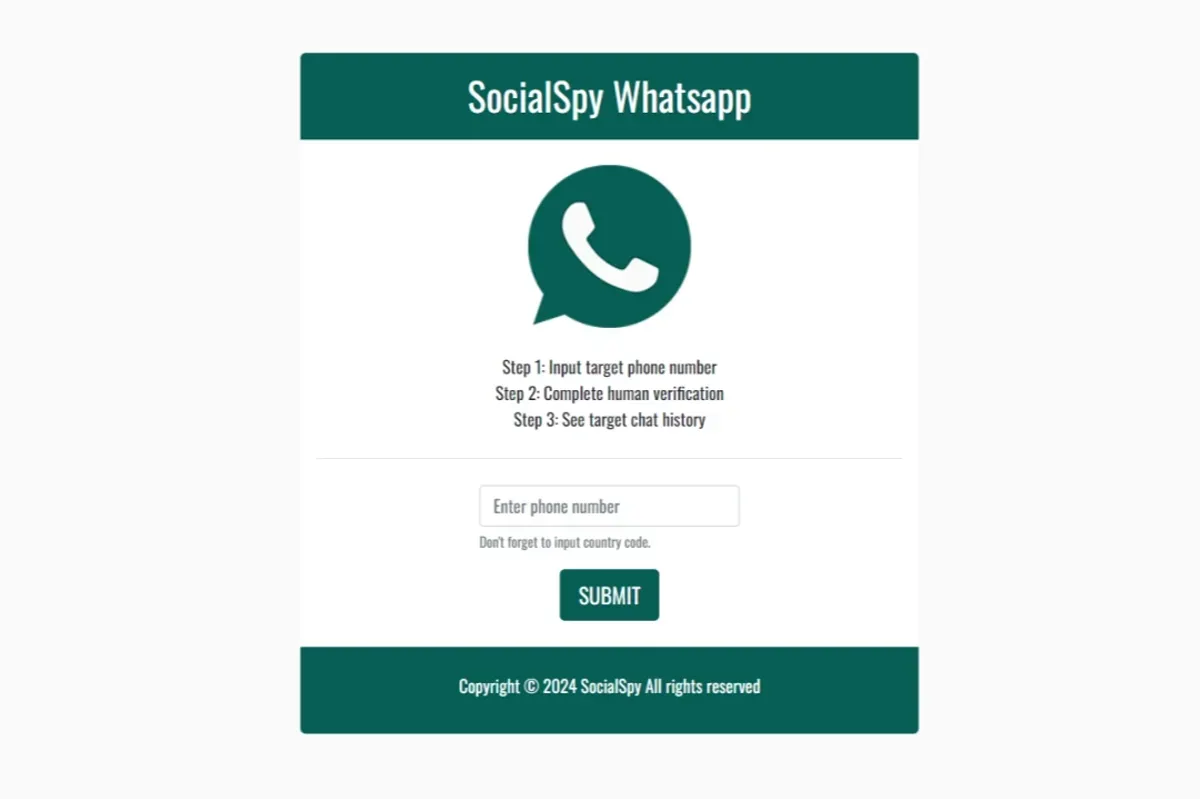 Aplikasi Social Spy WhatsApp digunakan untuk menyadap akun WhatsApp orang lain. (Sumber: Social Spy WhatsApp)