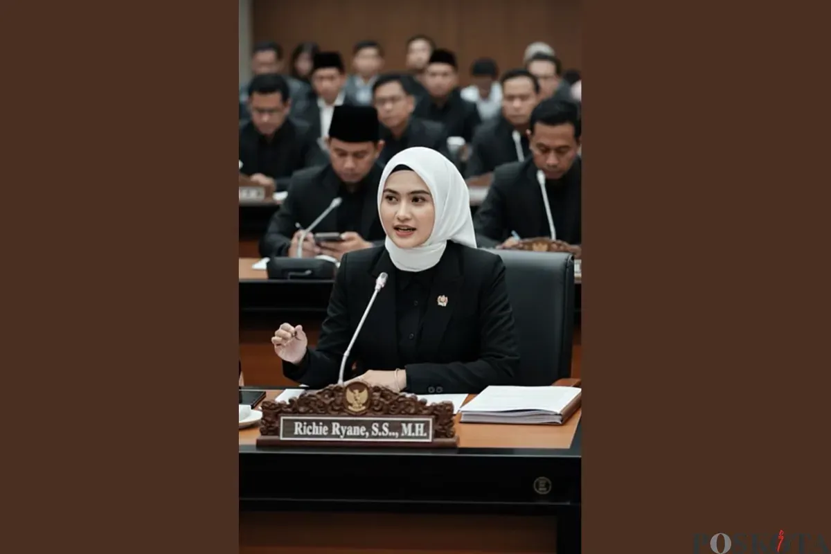 Edit Foto ala Anggota Dewan Pakai Gemini AI (Sumber: TikTok/richieryane13)
