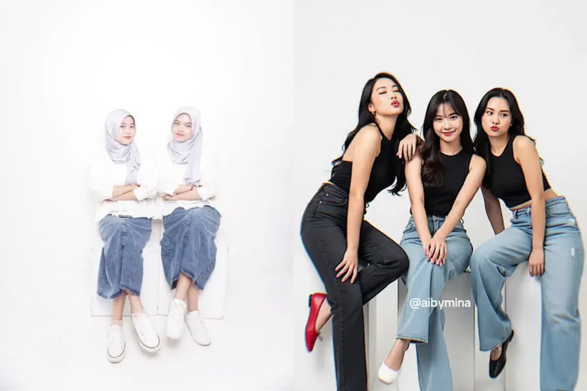 Cara edit foto AI bareng teman di Gemini. (Sumber: TikTok)