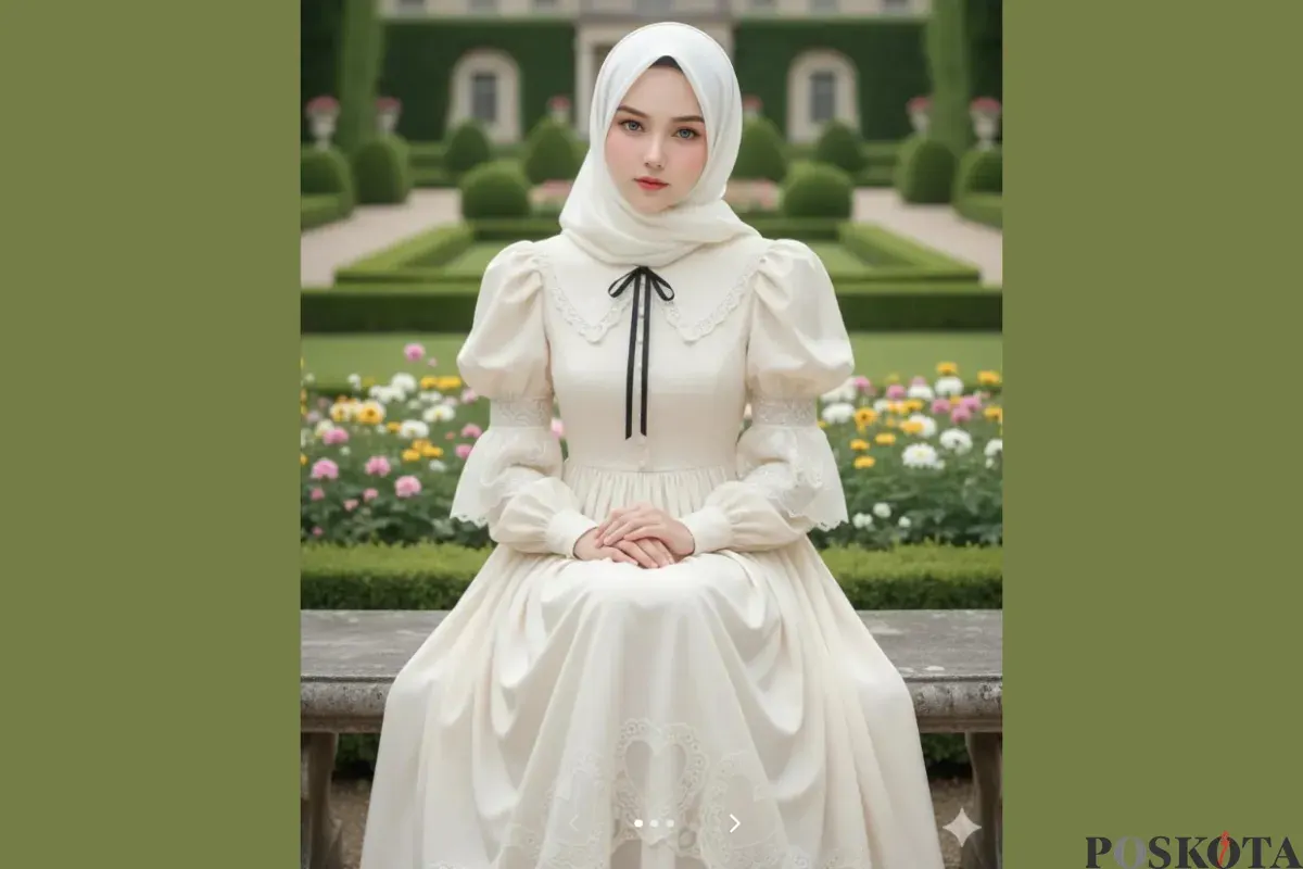 Edit Foto di Taman Bergaya Eropa Aesthetic Pakai Gemini AI, Hasilnya Realistis (Sumber: TikTok/@lls220)