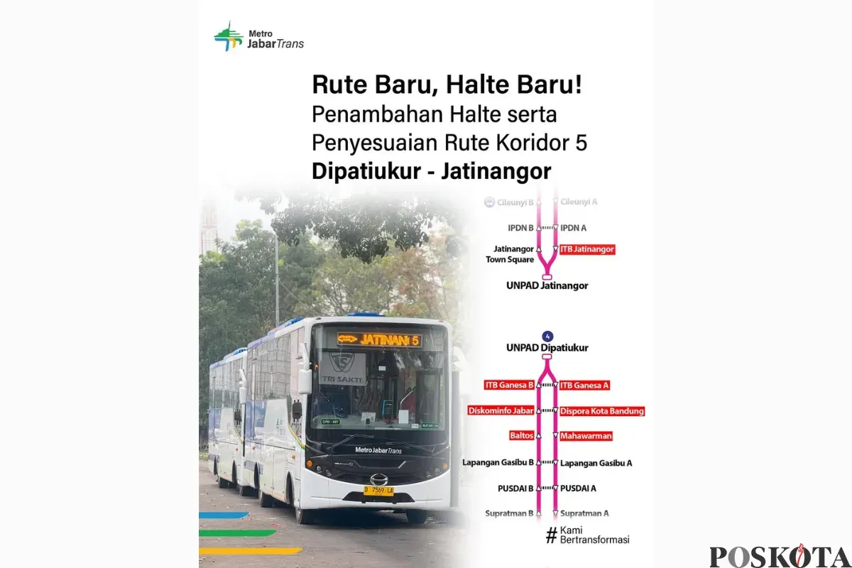 Intip Rute dan Halte Baru Metro Jabar Trans Koridor 5 di Bandung (Sumber: Instagram/brt.metrojabartrans)