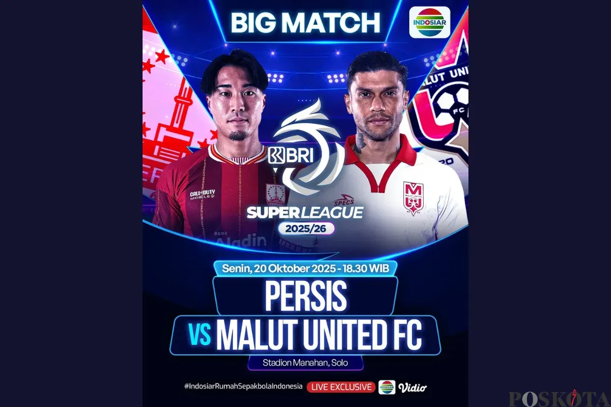 LINK LIVE STREAMING Persis vs Malut United BRI Super League Hari Ini Senin 20 Oktober 2025 Pukul 19.00 WIB (Sumber: Instagram/sports.indosiar/Edited Muhammad Ibrahim)