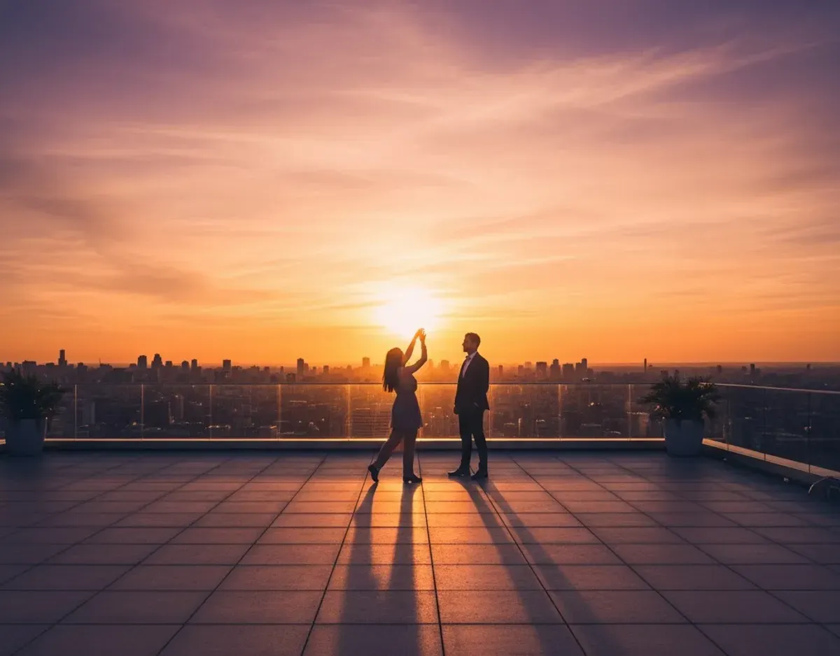 Prompt Gemini AI foto estetik di rooftop dan parkir bawah tanah (Sumber: Gemini AI)