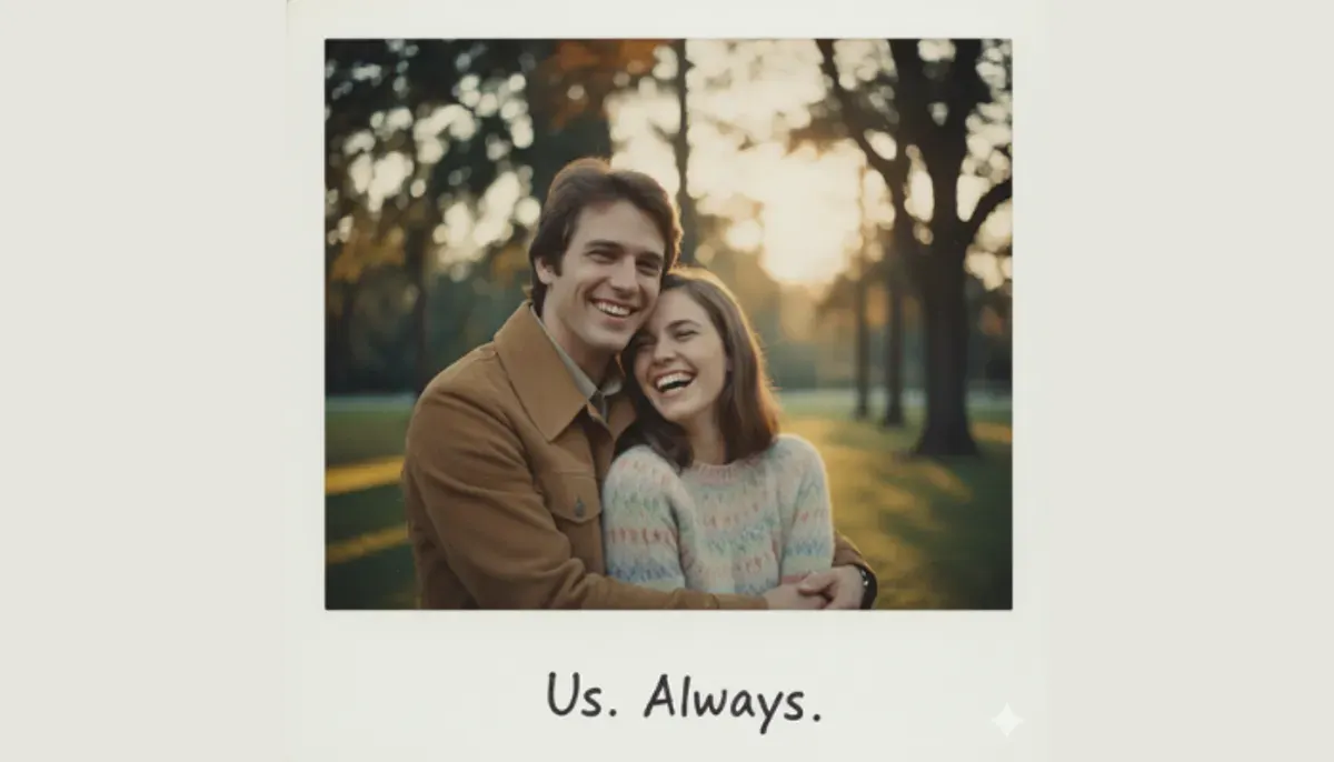 Gemini AI ubah prompt jadi foto couple romantis dalam hitungan detik. Simak panduan lengkap dan contoh prompt terbaik untuk hasil estetik ala polaroid. (Sumber: Gemini AI)
