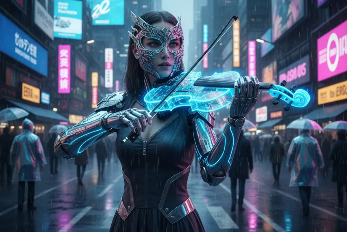 Kumpulan Prompt AI Cyberpunk (Sumber: Gemini AI)