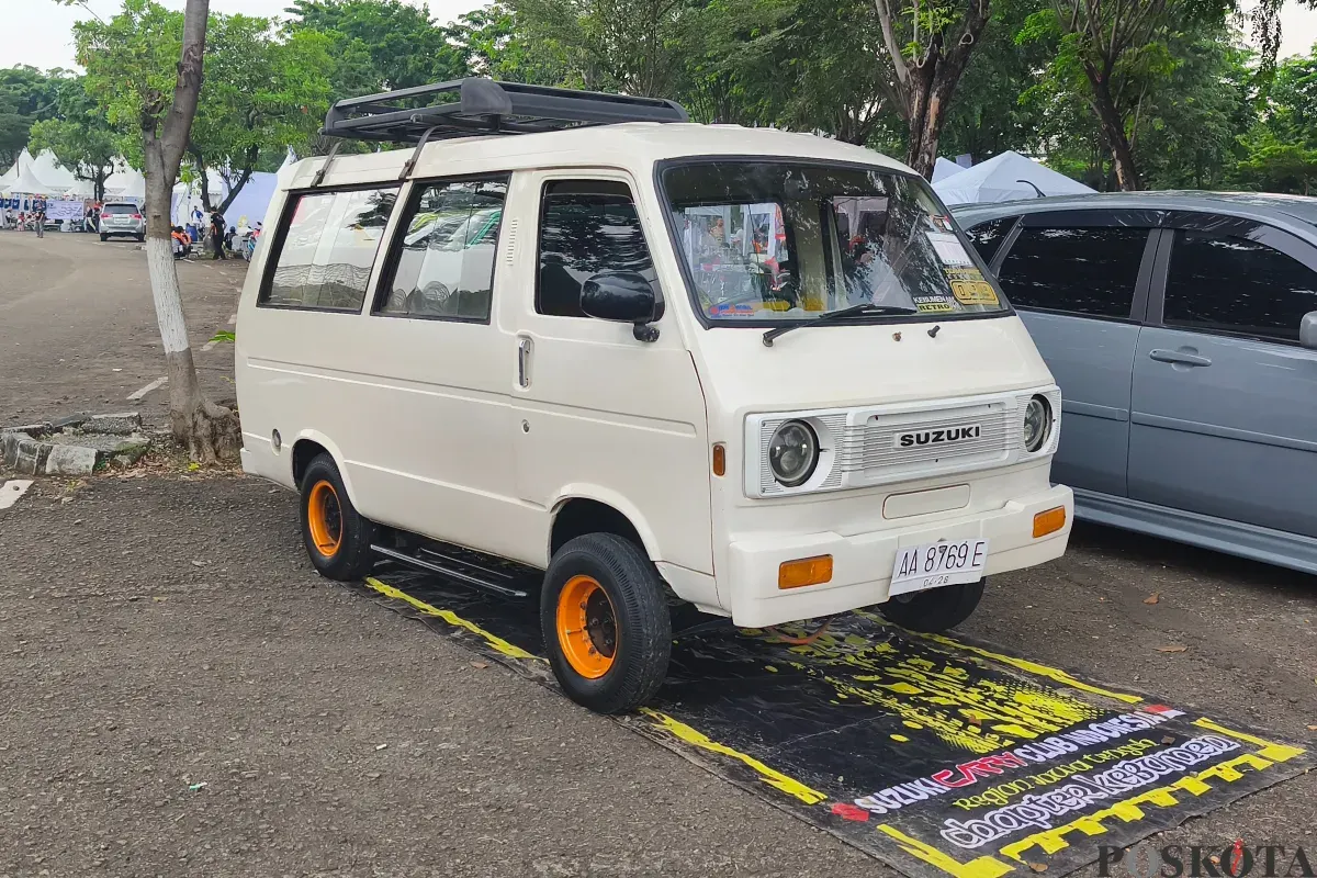 Mobil Suzuki Truntung turut meramaikan Jambore Suzuki Club 2025. (Sumber: Poskota/Erwan Hartawan)